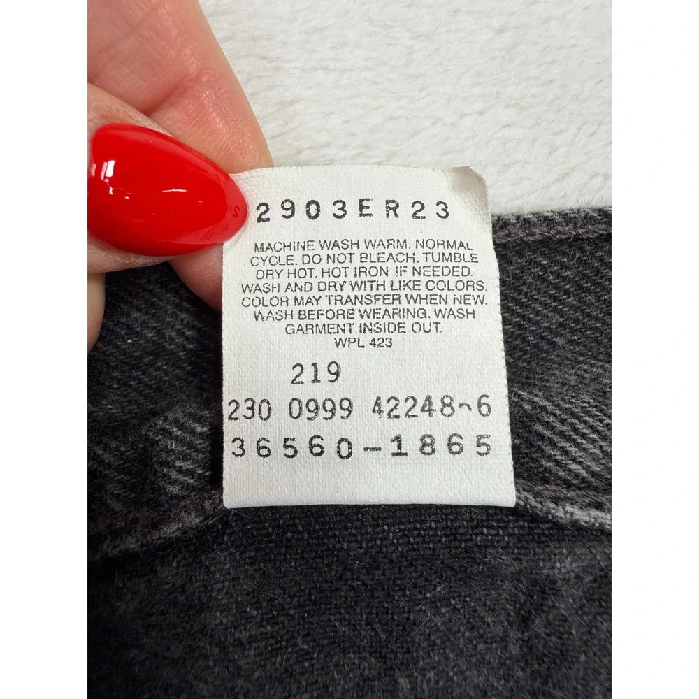 Vtg 90s Levi's 38 Jorts 560 Loose Fit Denim Shorts Relaxed Faded Black Denim